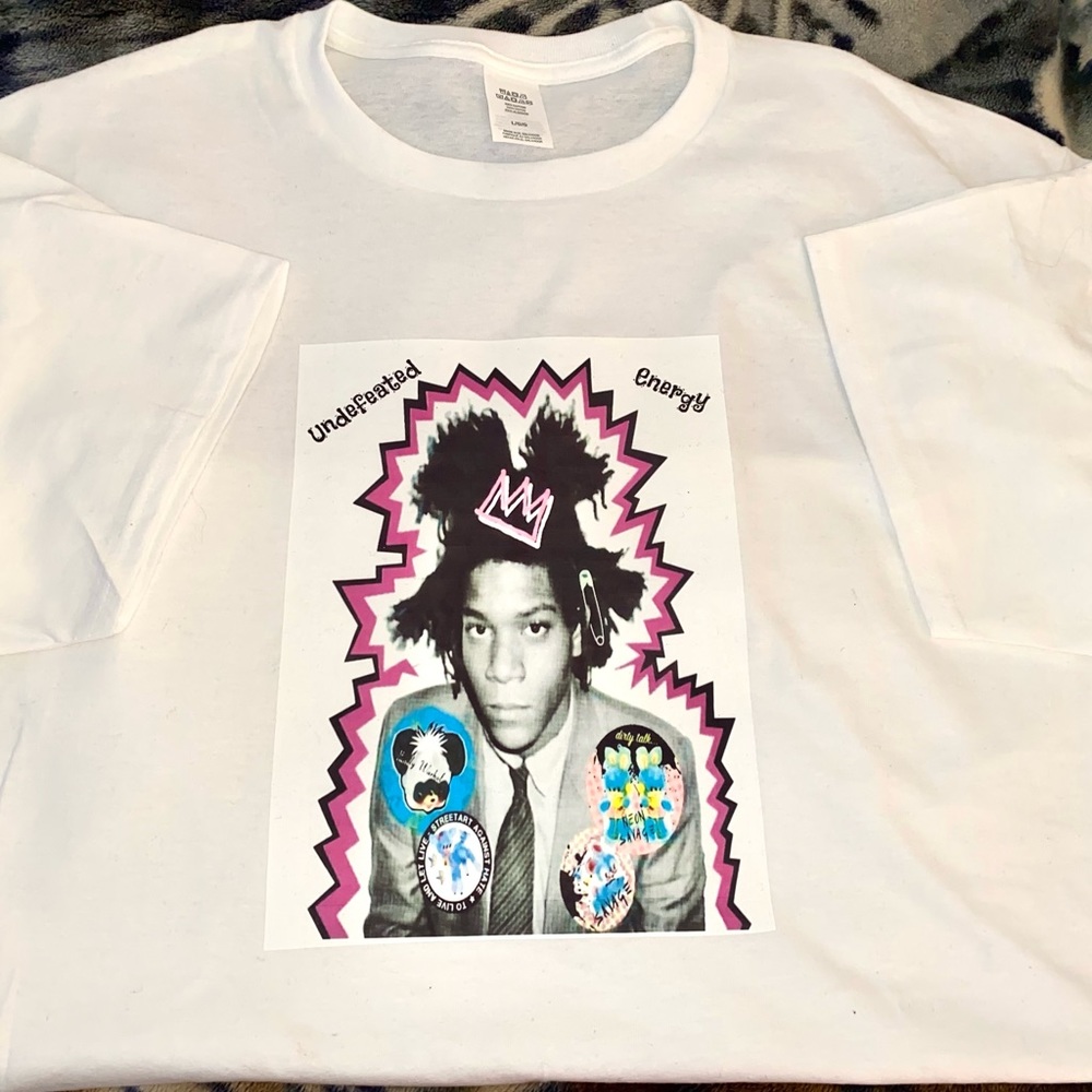 Undefeated Energy tee featuring Basquiat!
